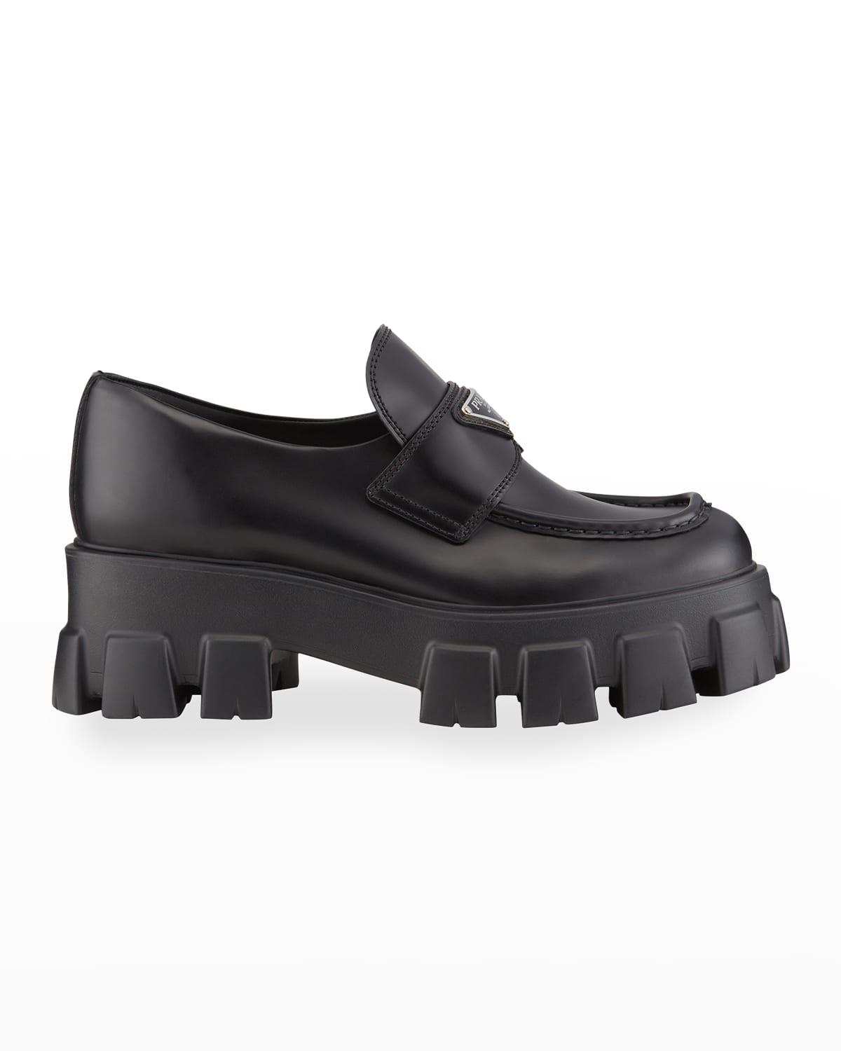 platform prada loafers