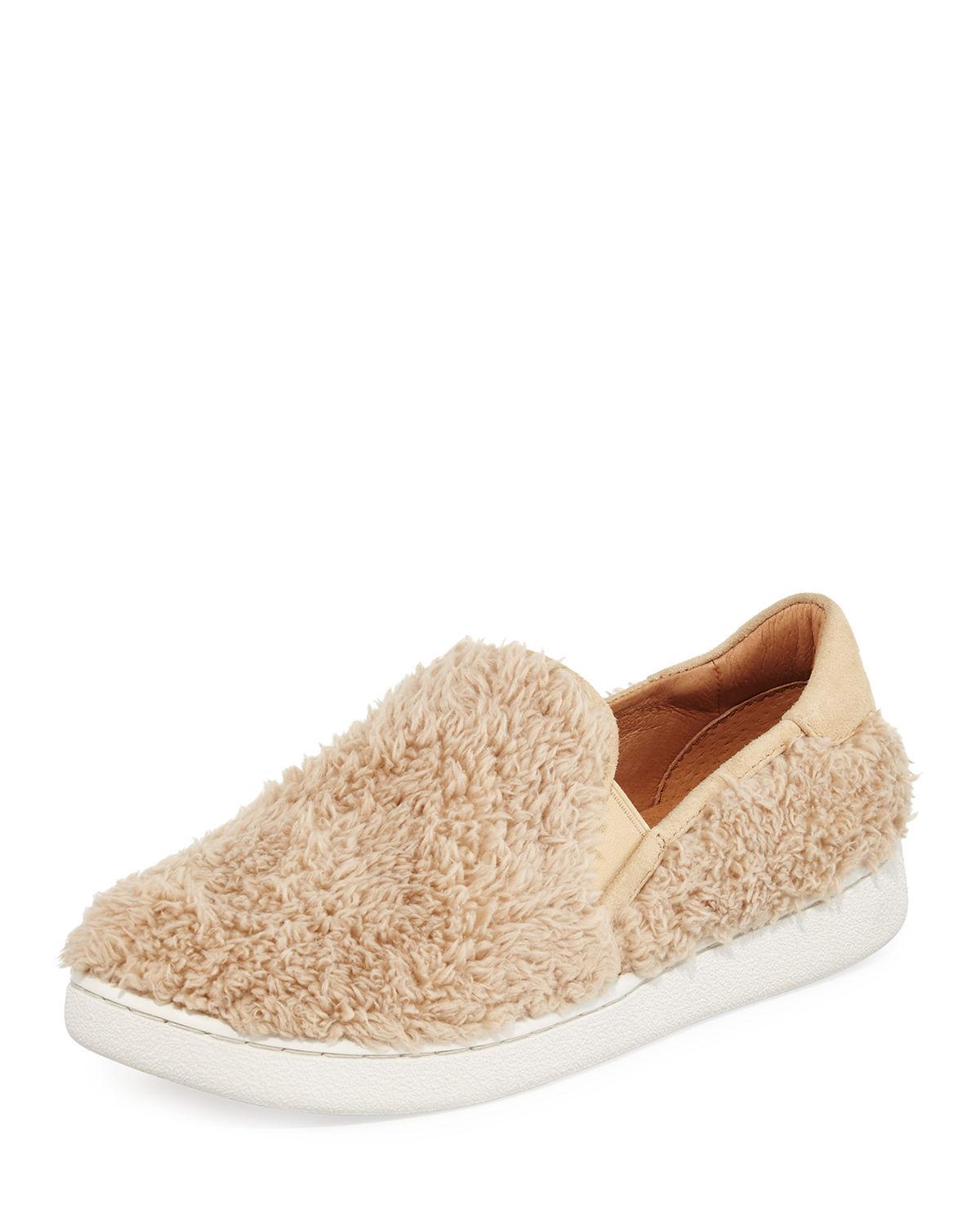 ugg fur slip ons