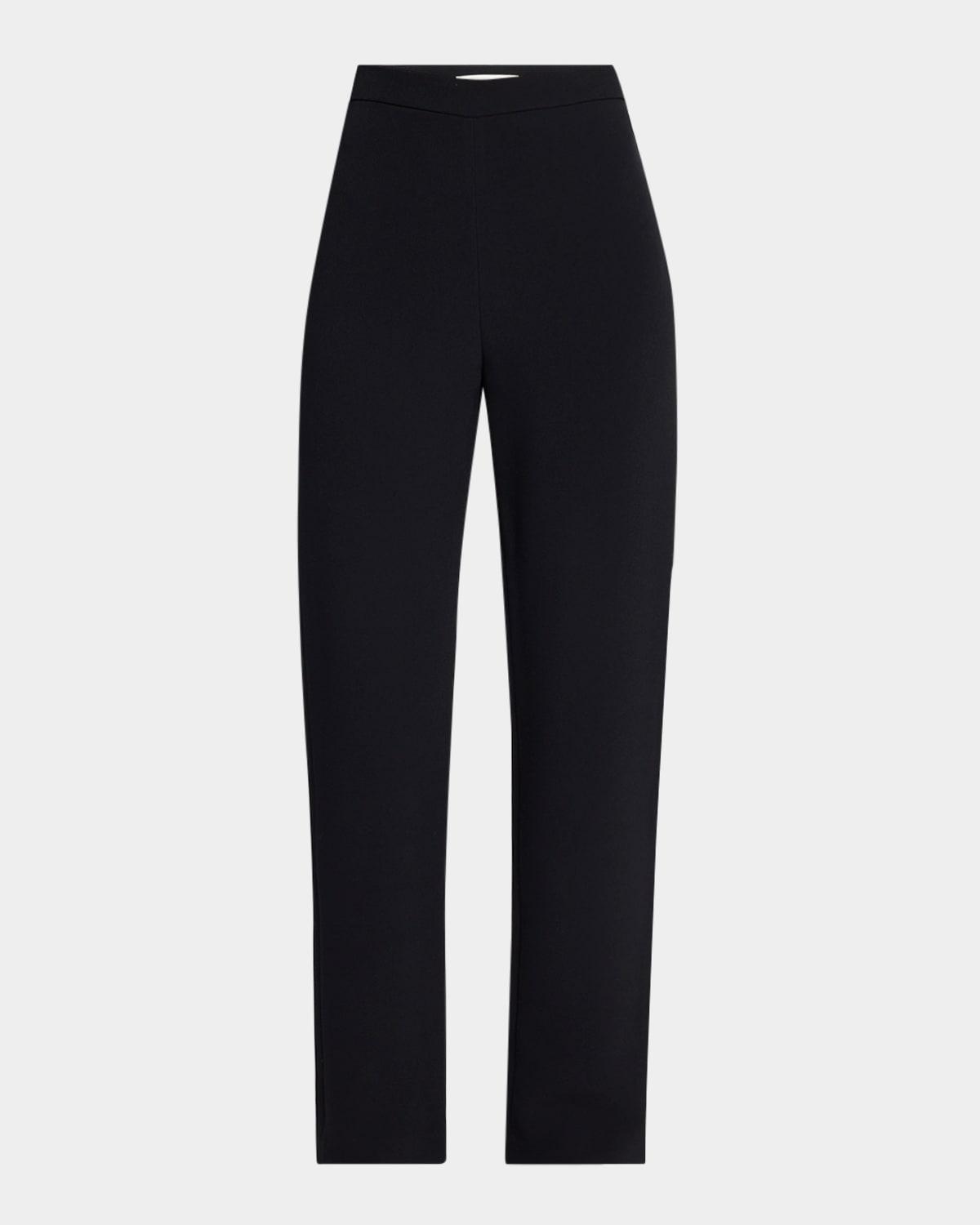 パンツ THE ROW Women Straight Pants 8303W2794 BLK Black THE ROW | Elastic Waist Wide Leg Pants | Lane Crawford
