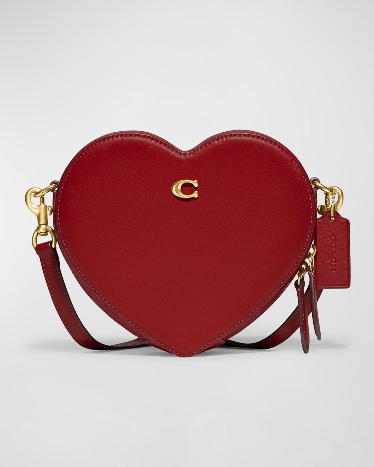 Red heart crossbody bag sales