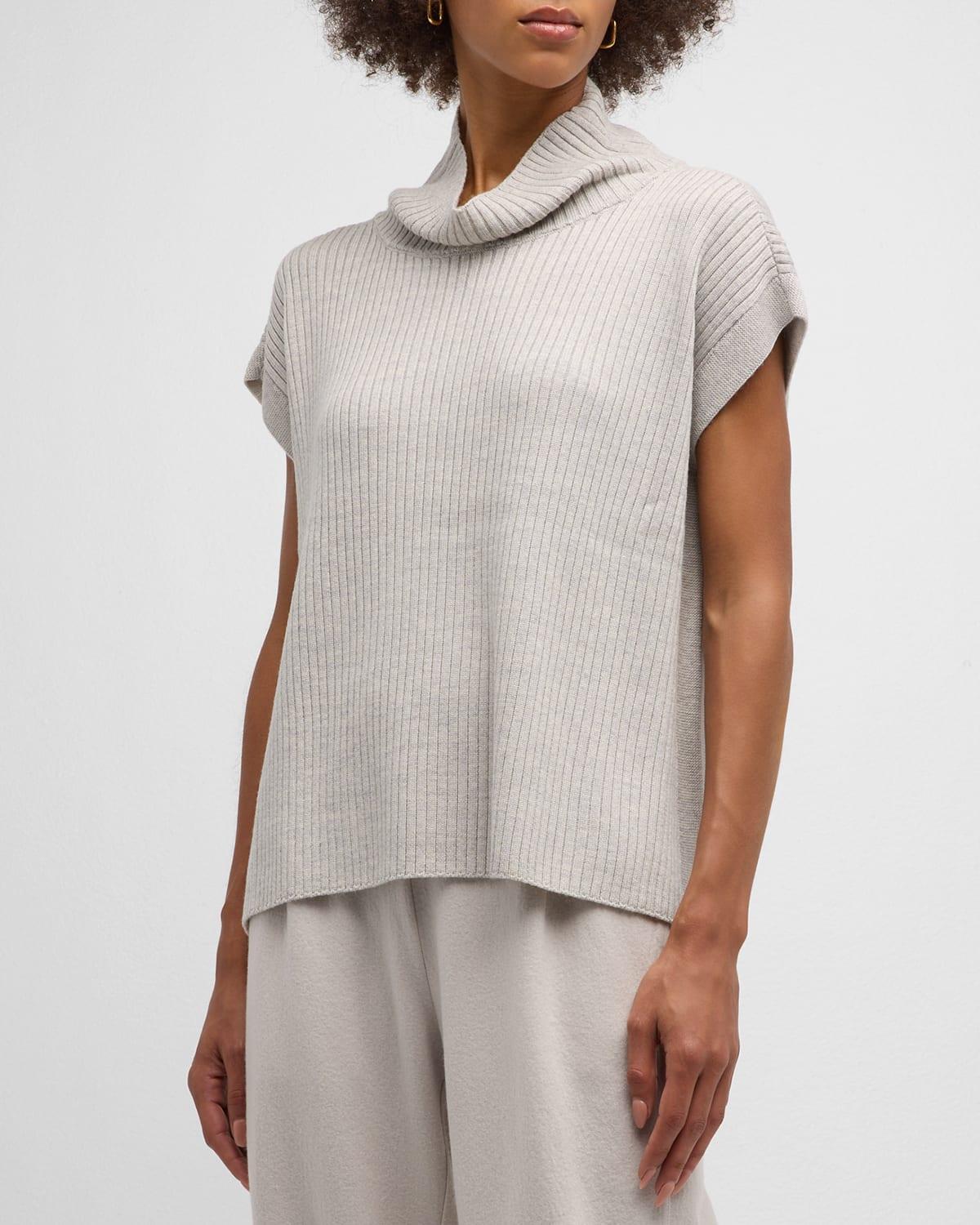 Merino Jersey Turtleneck Dress in Regenerative Wool