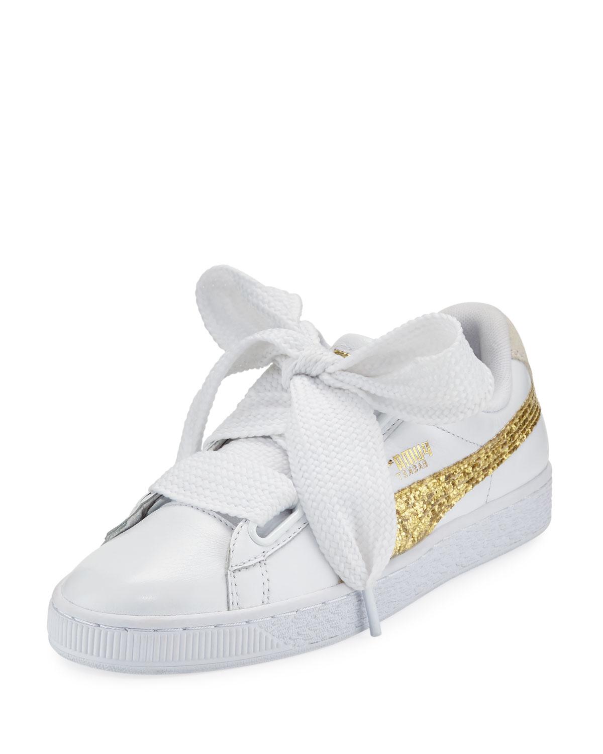 basket puma heart glitter basket puma heart glitter