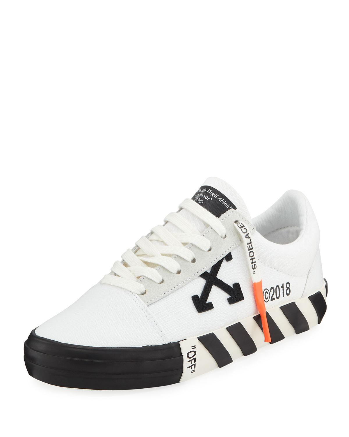 off white low top sneakers