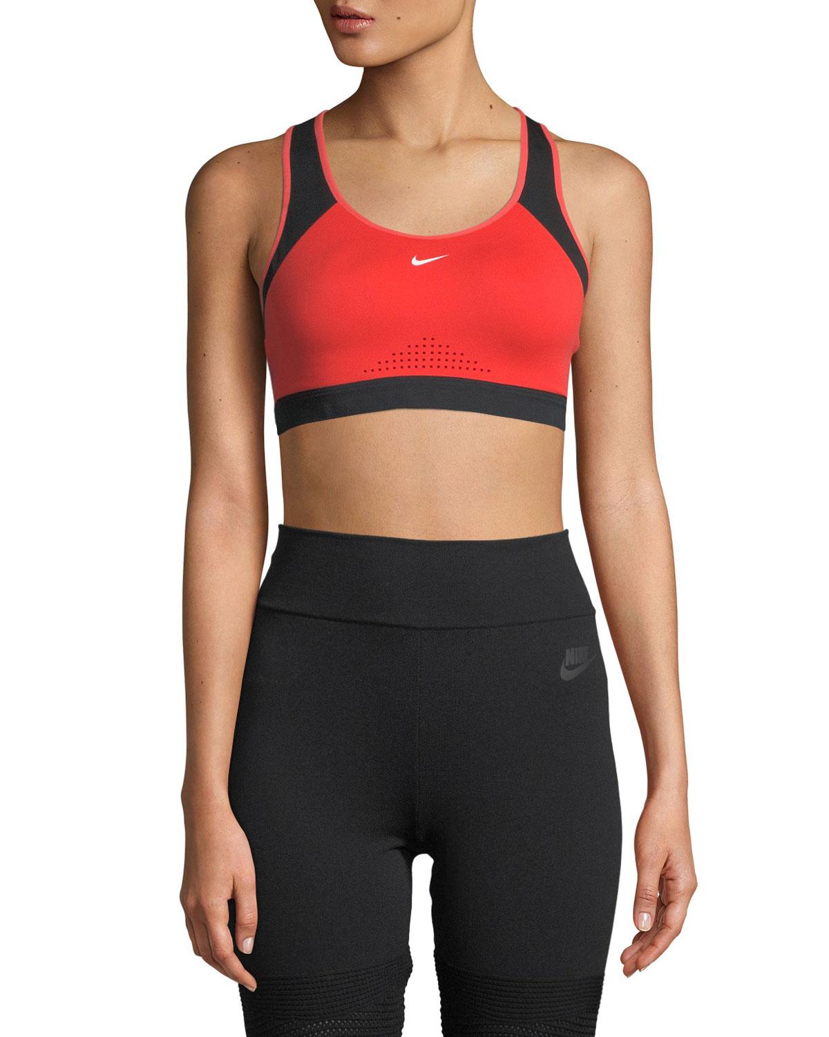 Nike Synthetic Motion Adapt High-support Sports Bra in Red Pattern (Red