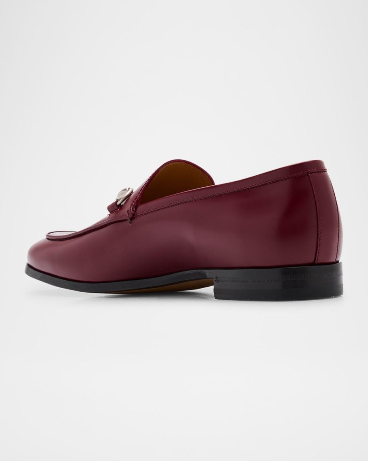 red gucci dress shoes Horsebit Loafer 37.5 The vibrant shade adds a sophisticated touch to any footwear collection Gucci Red Leather GG Marmont
