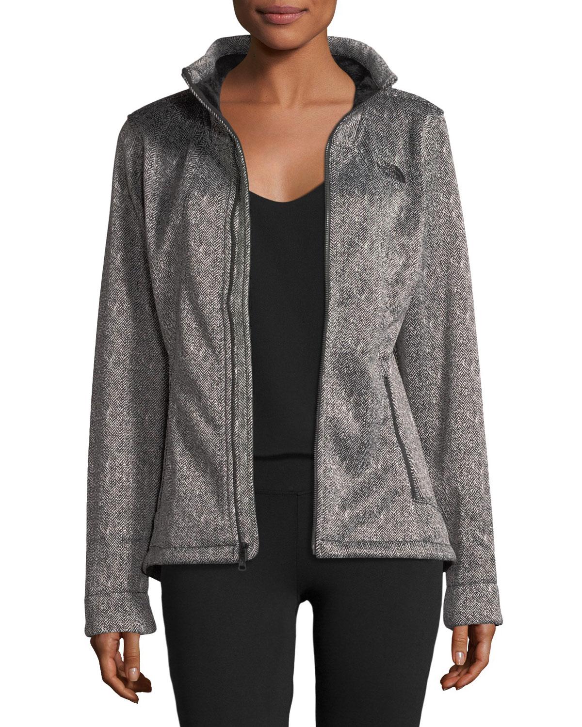 The North Face Fleece Apex Chromium Zipfront Herringboneprint Thermal