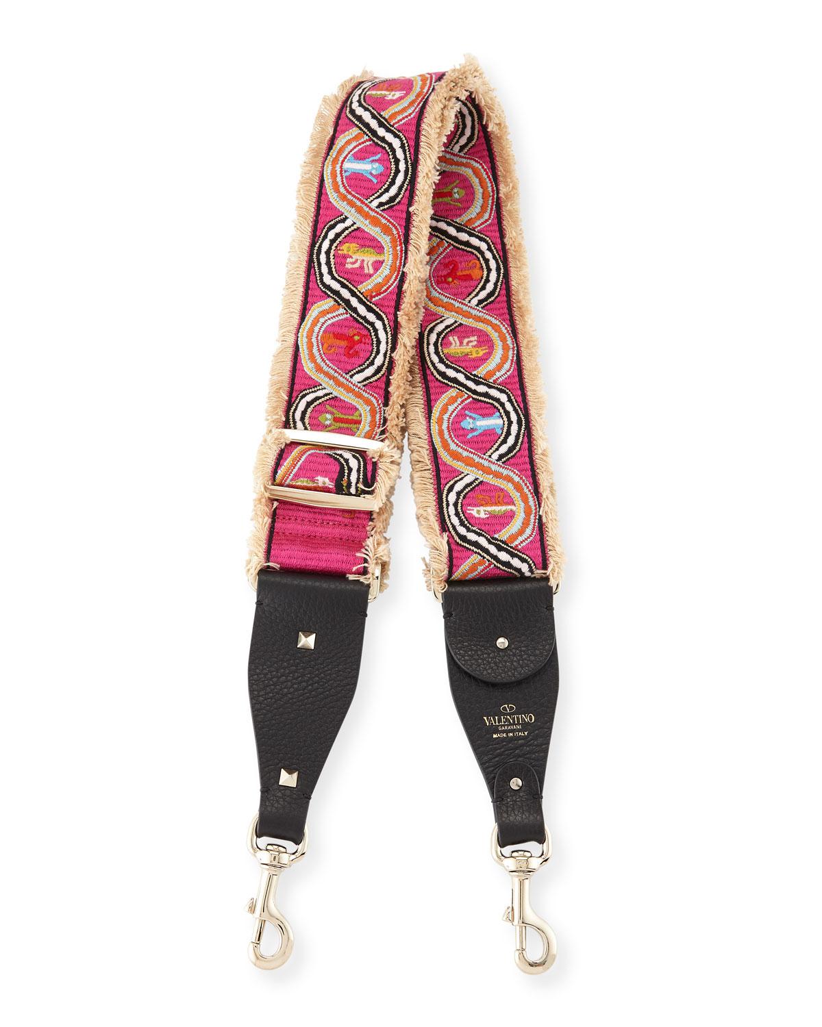 valentino rockstud guitar strap