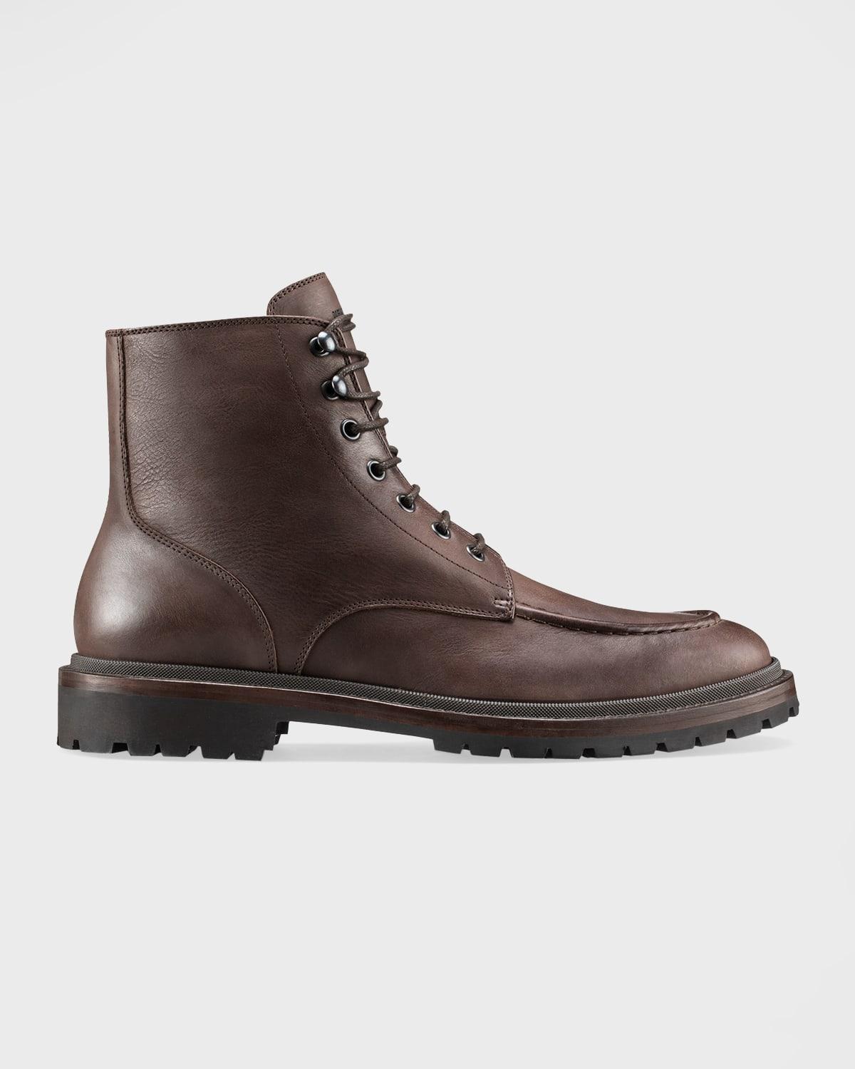 KOIO Milo Leather Lace-up Combat Boots in Brown for Men | Lyst