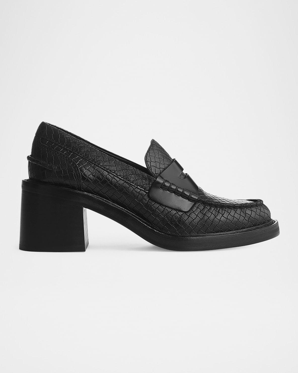 rag & bone slayton leather penny loafers