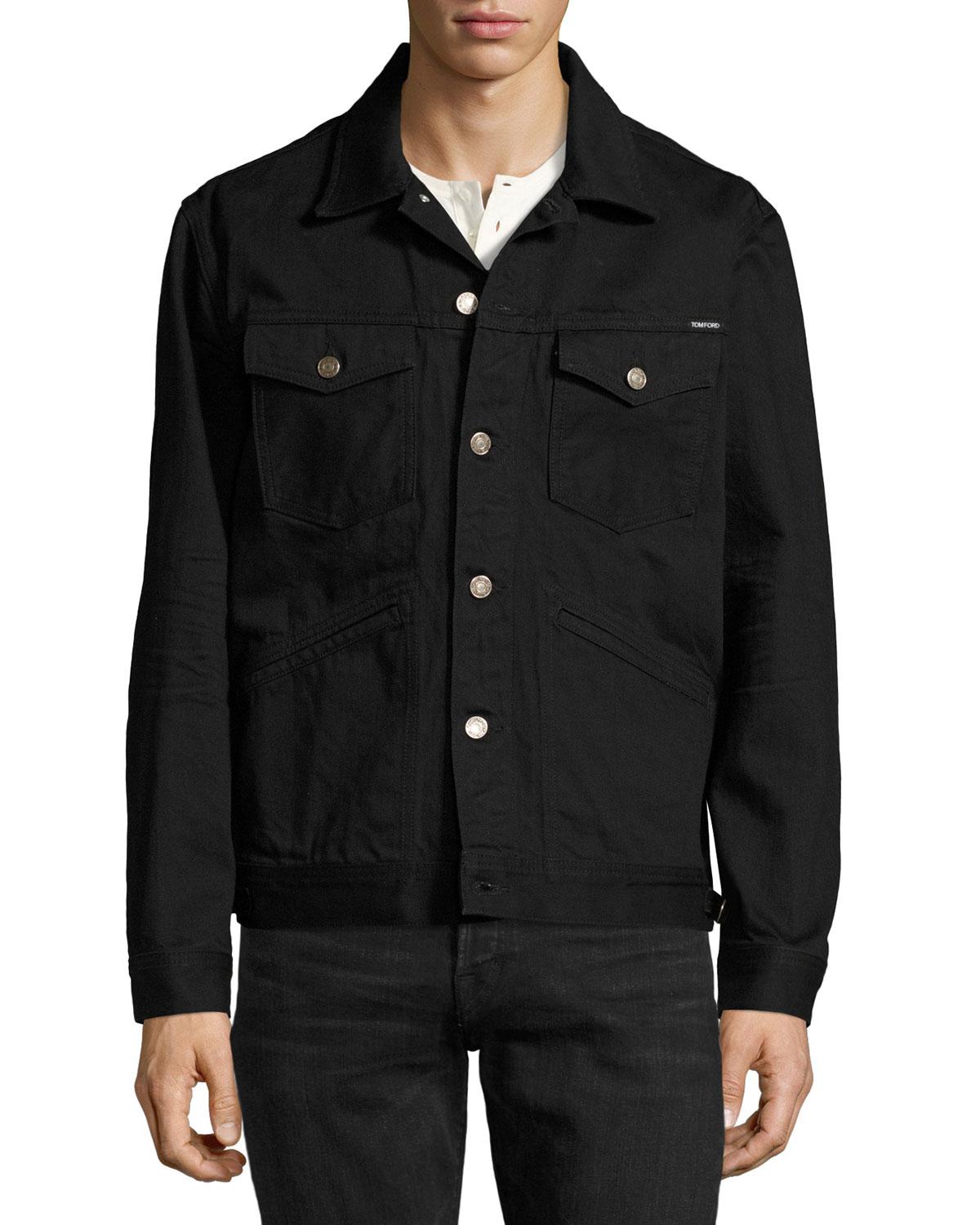 tom ford black denim jacket