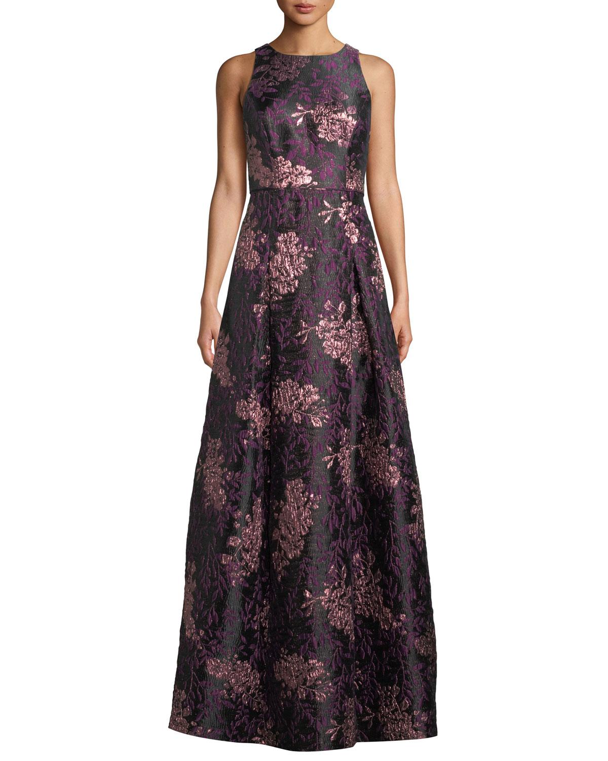 aidan mattox brocade gown
