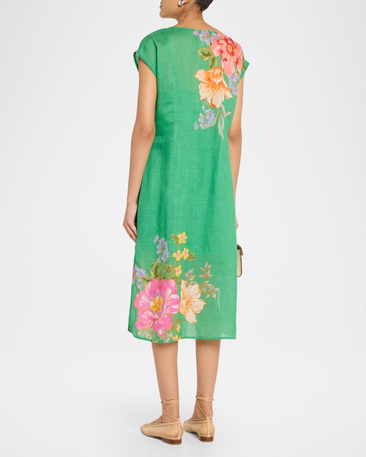 johnny was osaka knit dress Johnny Was Osaka Relaxed Knit Maxi Dress Flowy Long Jamaica