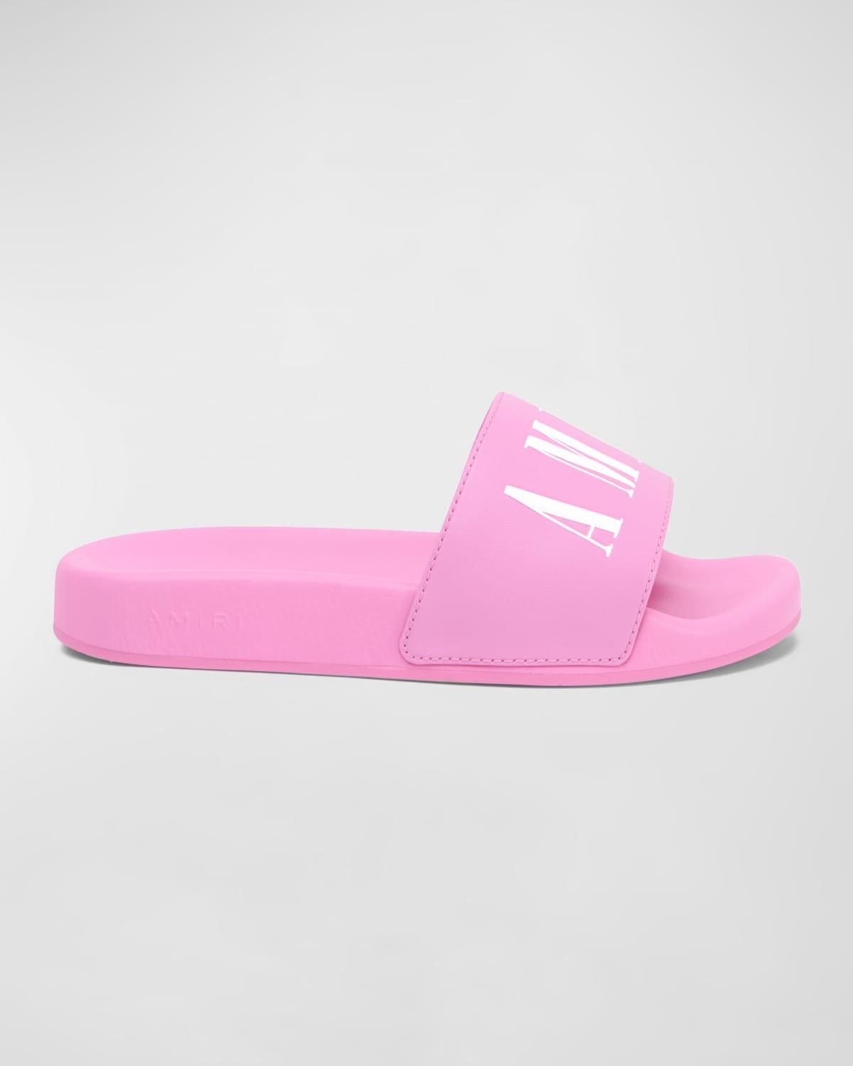 Amiri Kids Logo Pool Slide in Pink | Lyst