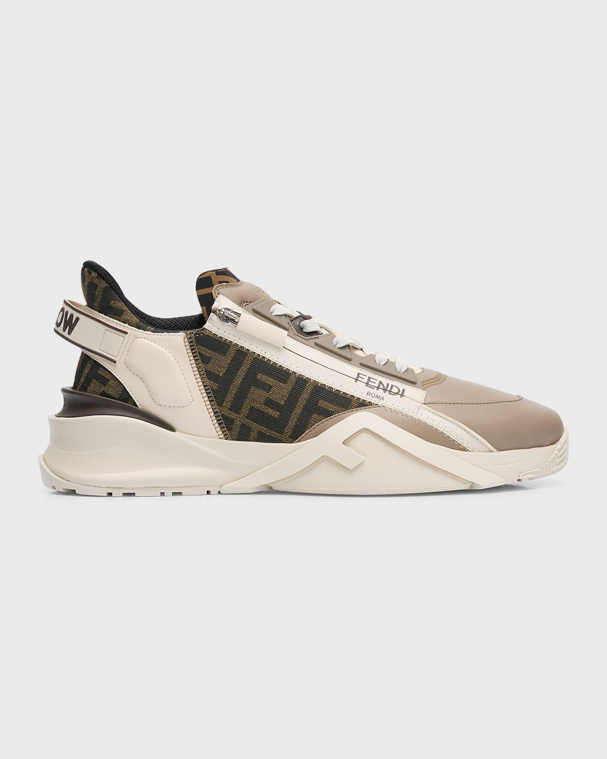 Fendi embroidered hotsell colorblock sneakers