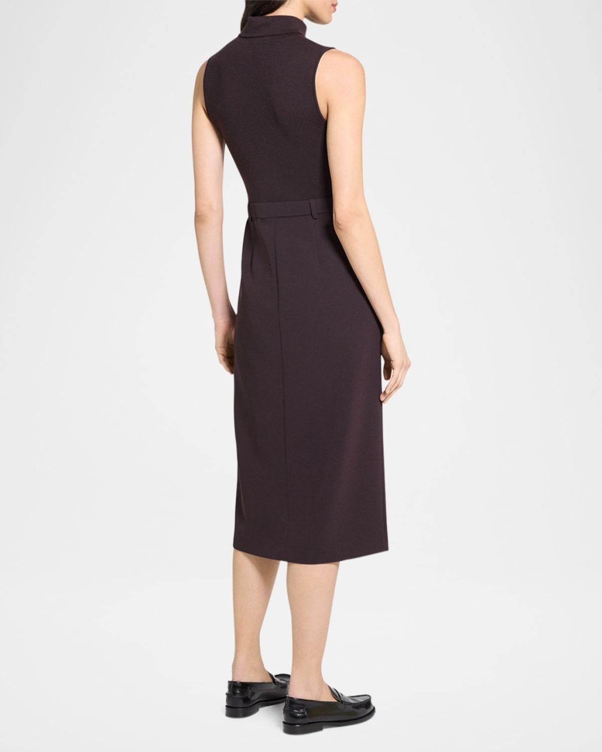 theory crepe midi dress Theory Admiral Crepe Short Sleeve Flare Midi Dress