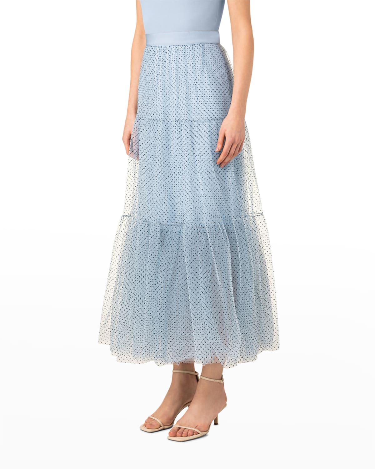 akris punto tulle skirt