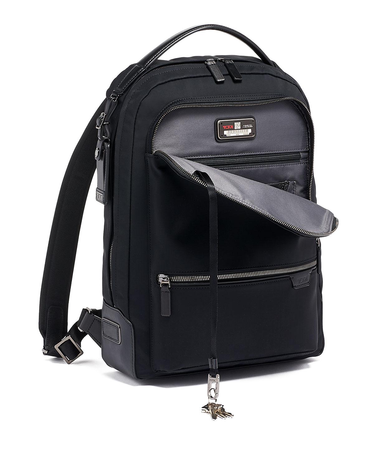 tumi black backpack