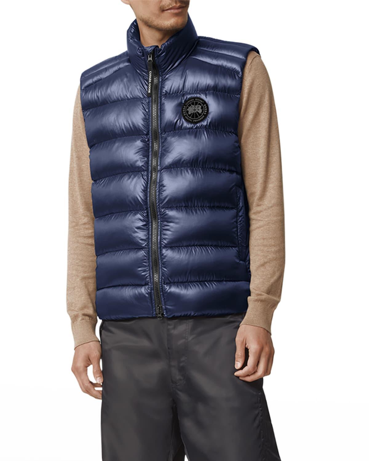 Canada Goose Crofton Disc Puffer Vest in Blue for Men | Lyst