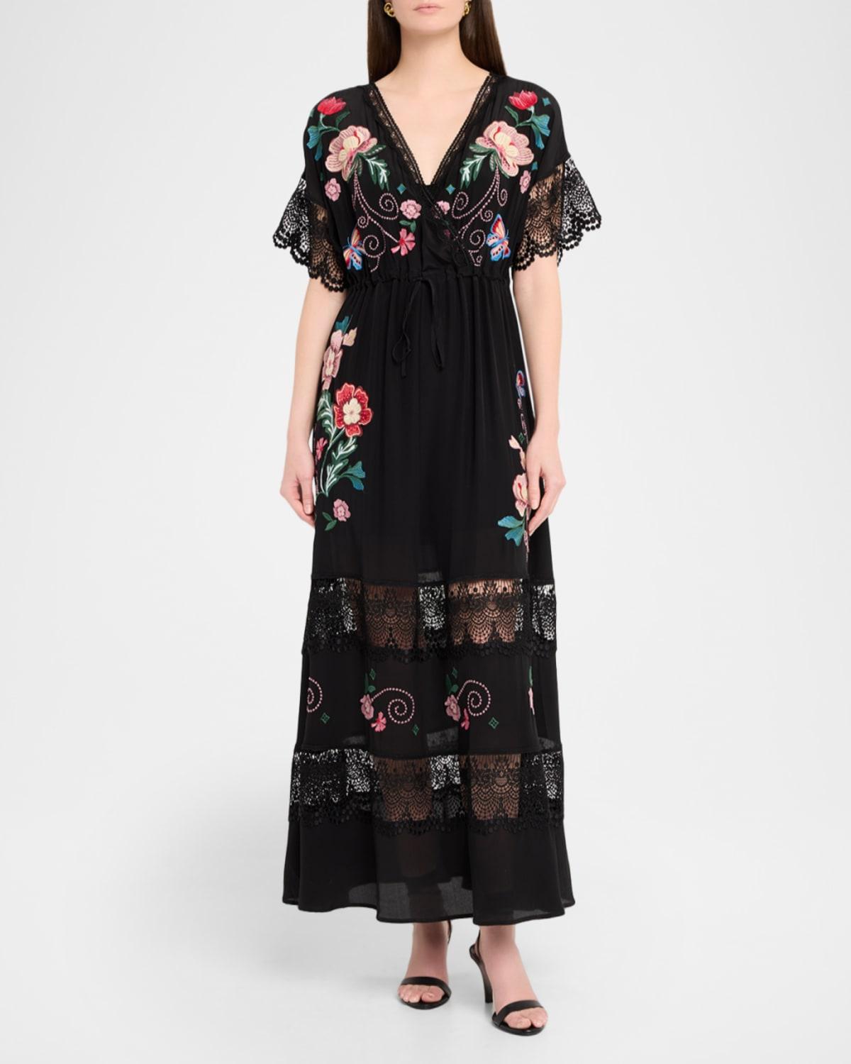 sachin and babi light blue dress Blouse Long Sleeve By Johnny Was In Black, Size: L main image 0