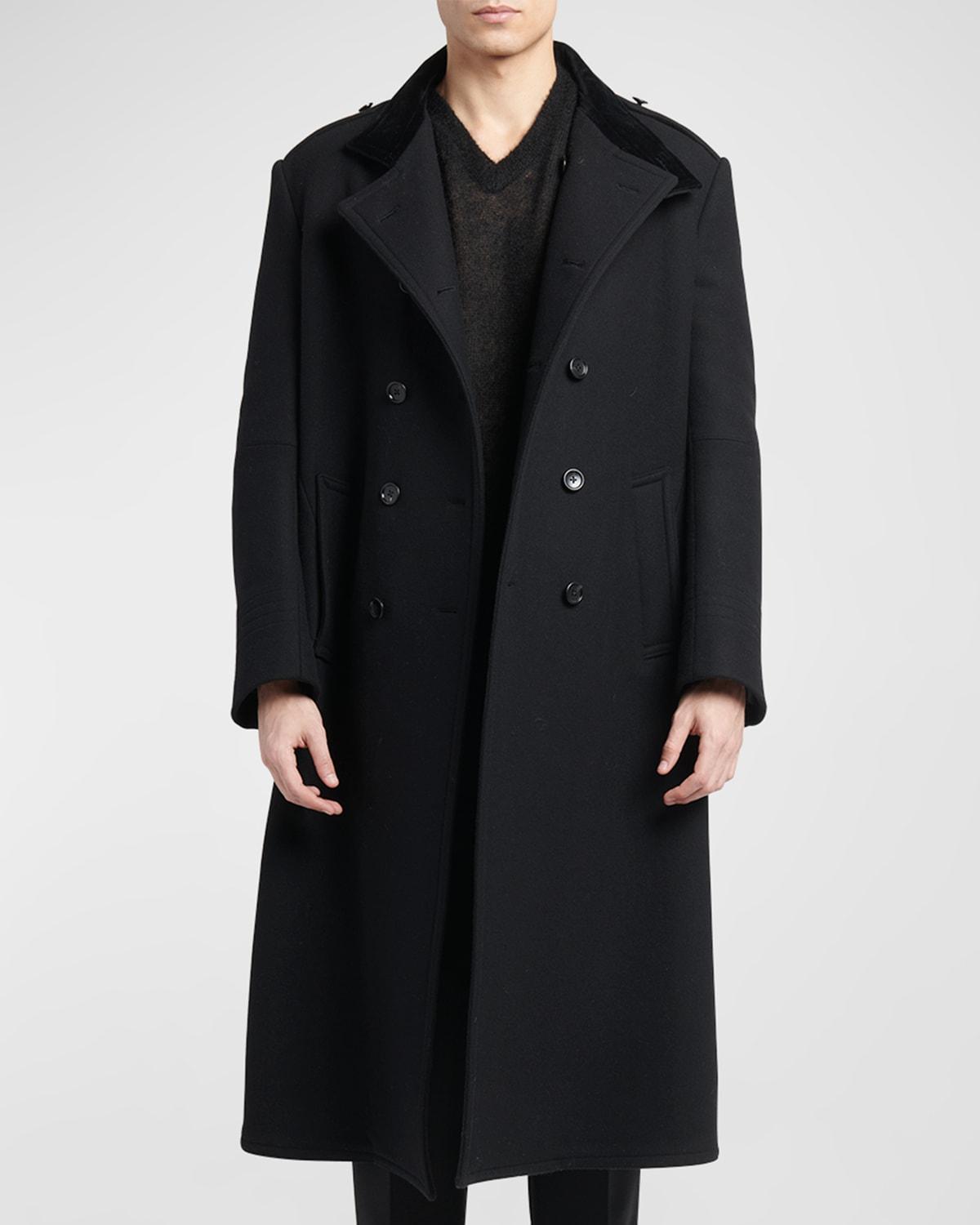 Tom ford top herringbone overcoat