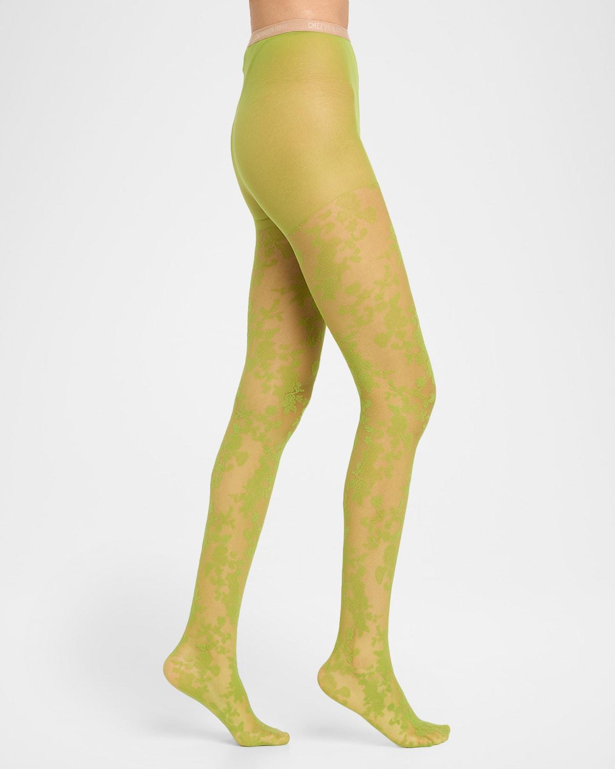 タイツ・ソックス VALENTINO GARAVANI Pizzo Reborde Tights Yellow Yellow Valentino Garavani Hosiery for Women | Lyst