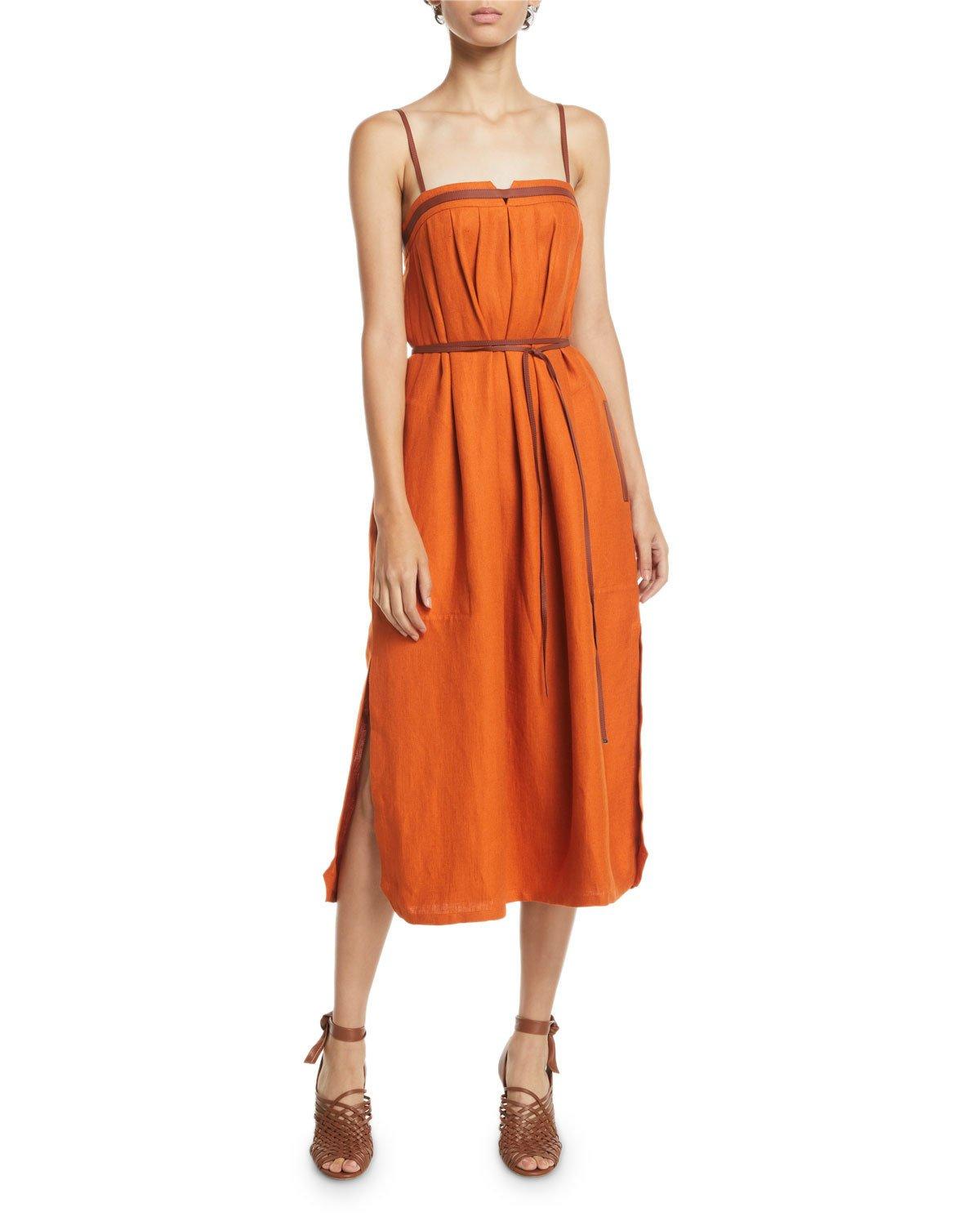 loro piana linen dress