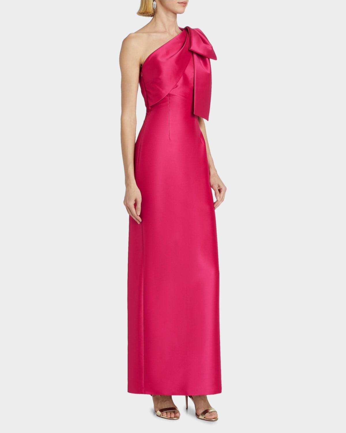 Designer Pink Satin One Shoulder Dresses for Women - Up to 61% off | Lyst