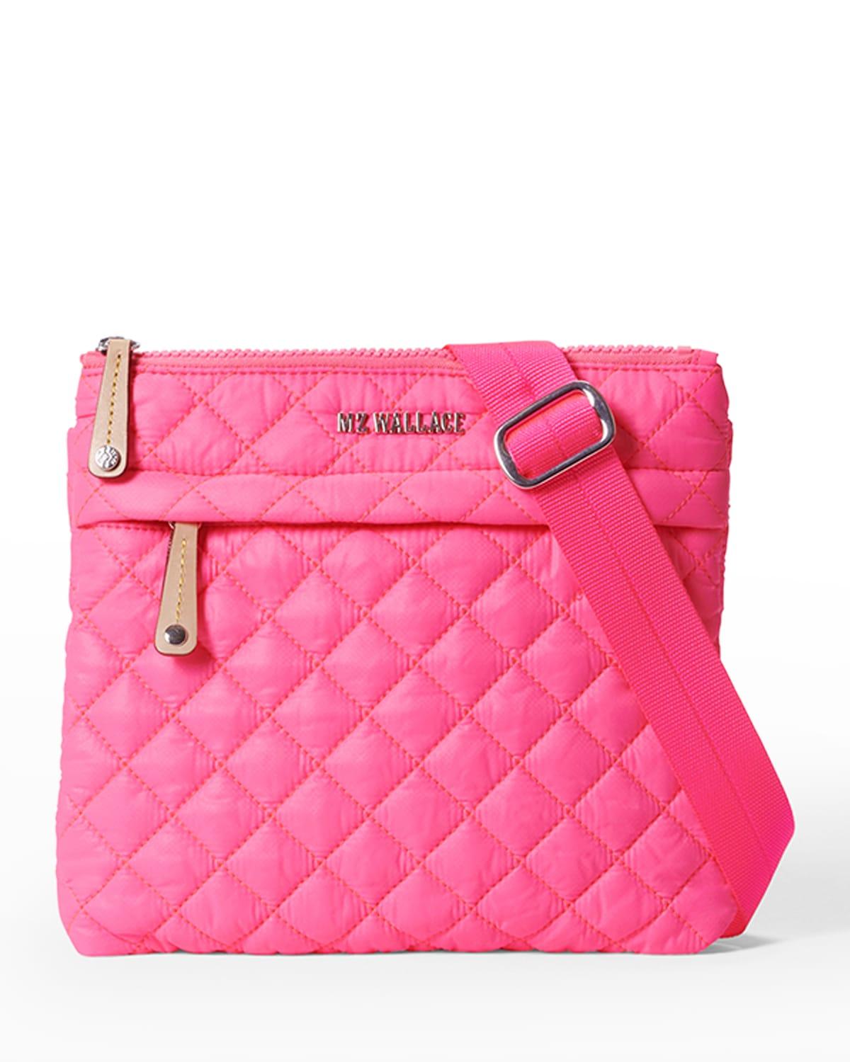 MZ Wallace Metro Quilted Flat Crossbody Bag in Pink Lyst