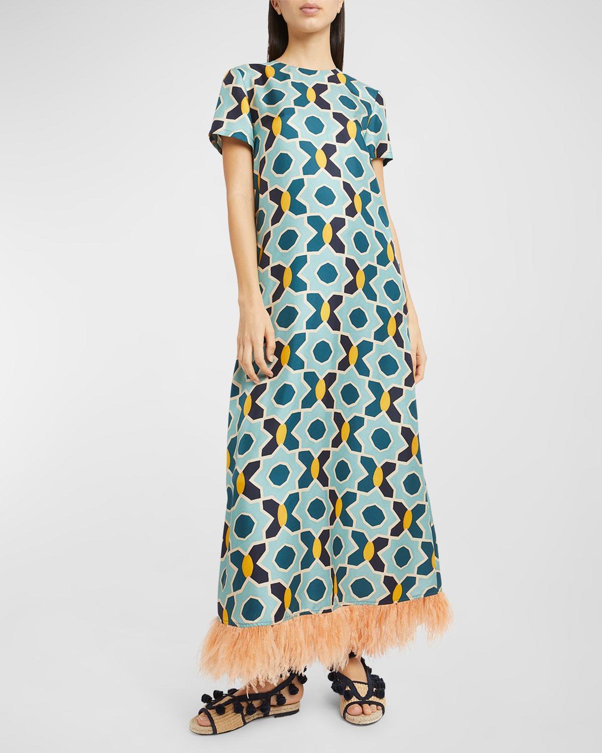 La Doublej floral print maxi dress - Blue