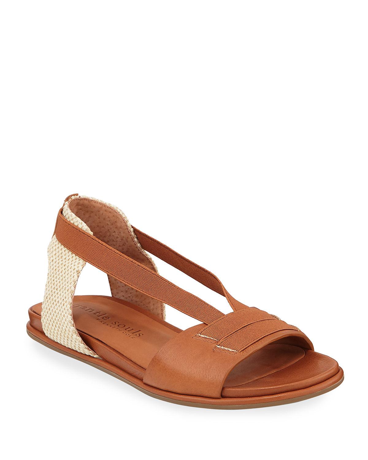 Gentle Souls Lark Elasticstrap Leather Sandals in Cognac (Brown) Lyst
