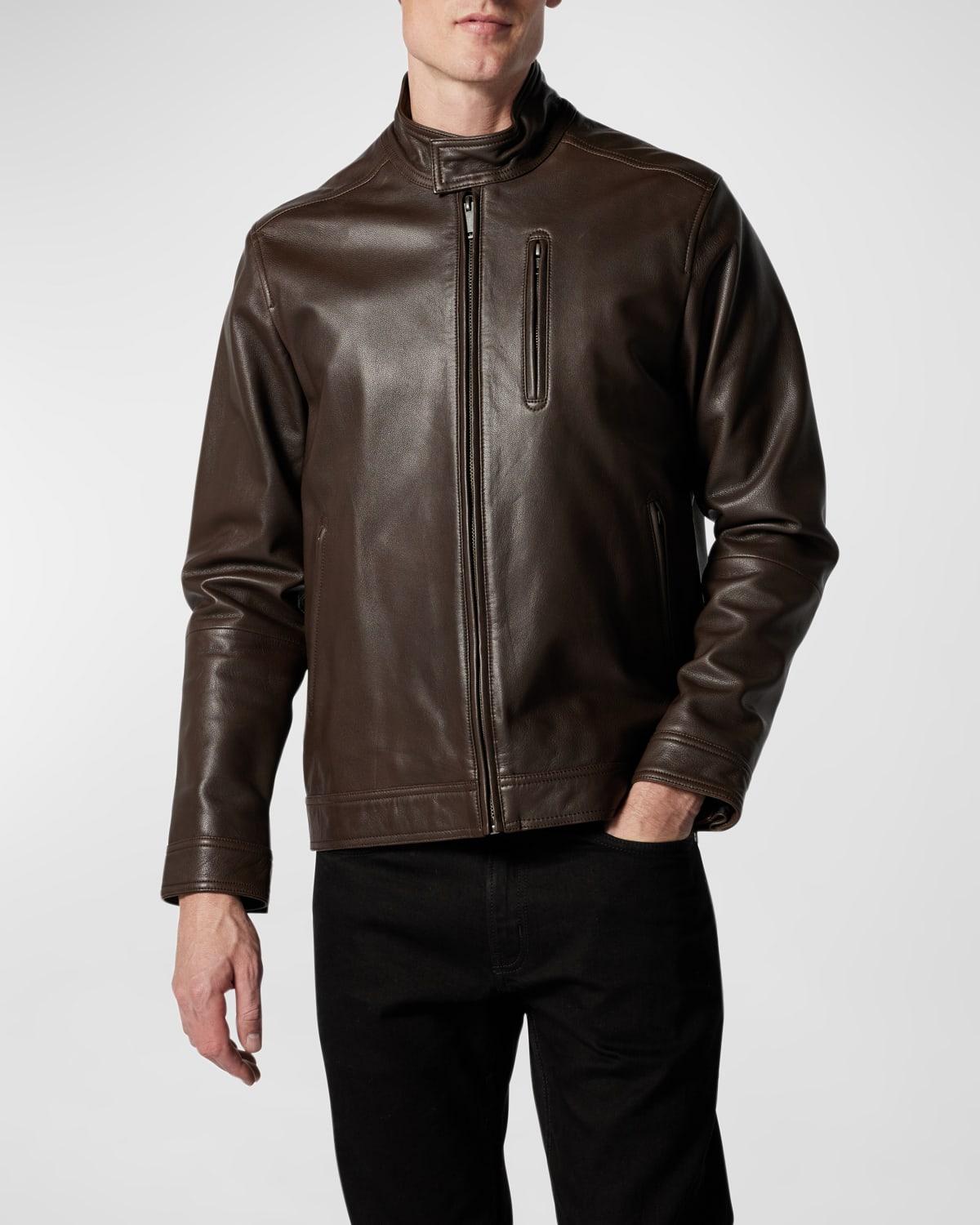 Rodd & Gunn Westhaven French Leather Jacket in Black for Men Lyst