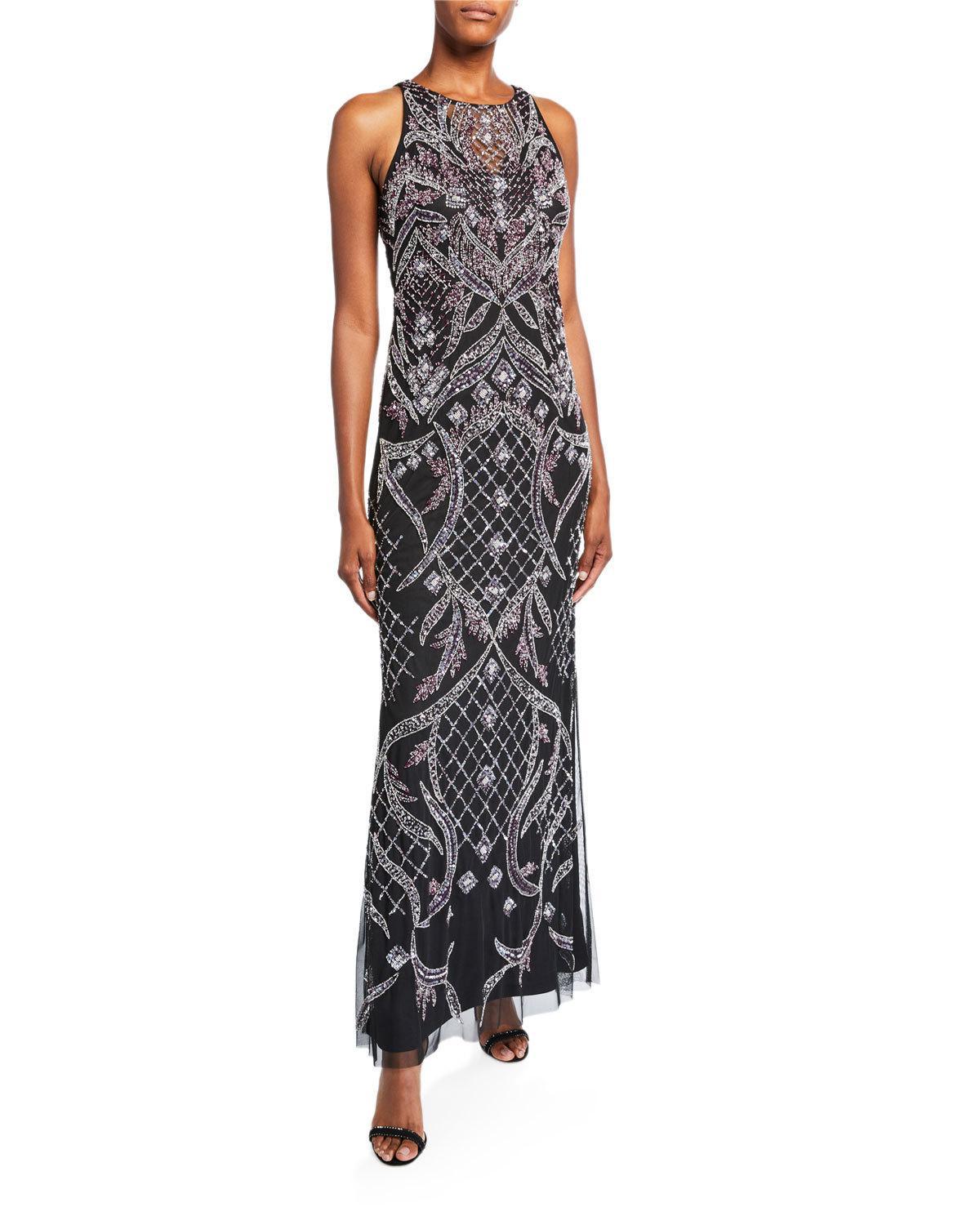 aidan mattox column gown