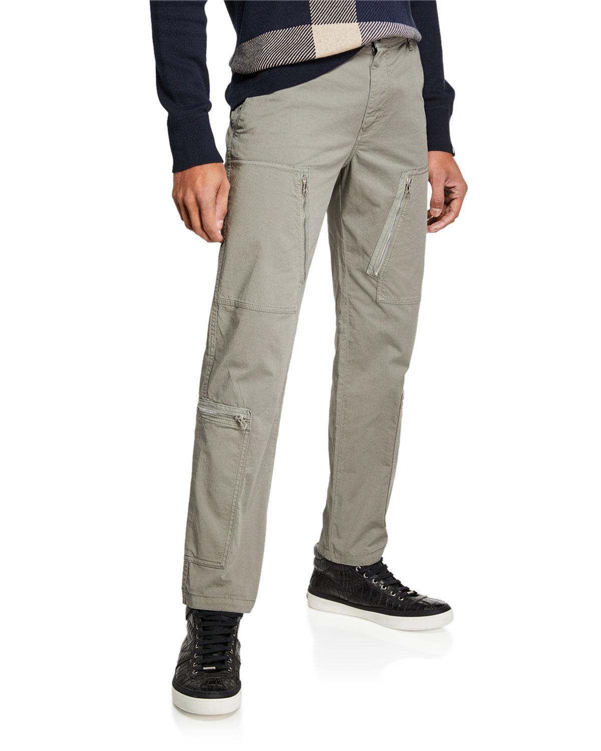Belstaff Cotton Men's Horndon Zip-pocket Cargo Pants in Green for Men ...