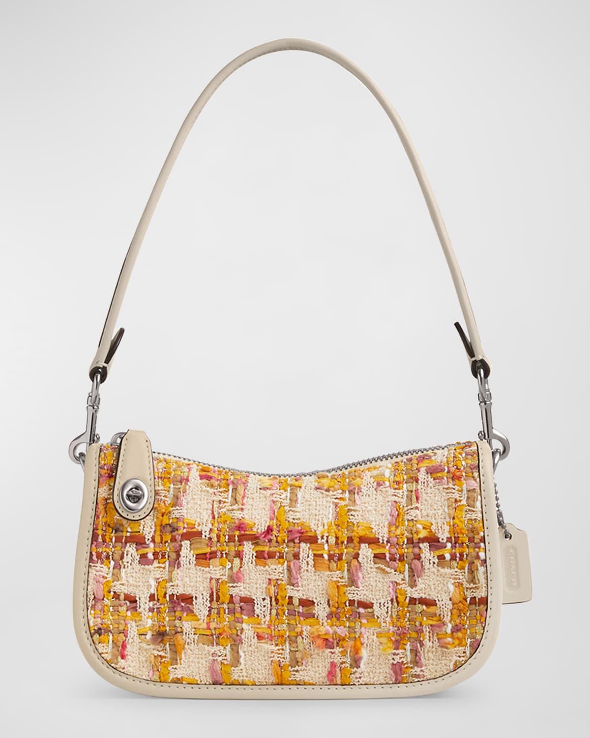 COACH Swinger 20 Tweed Shoulder Bag in Metallic Lyst