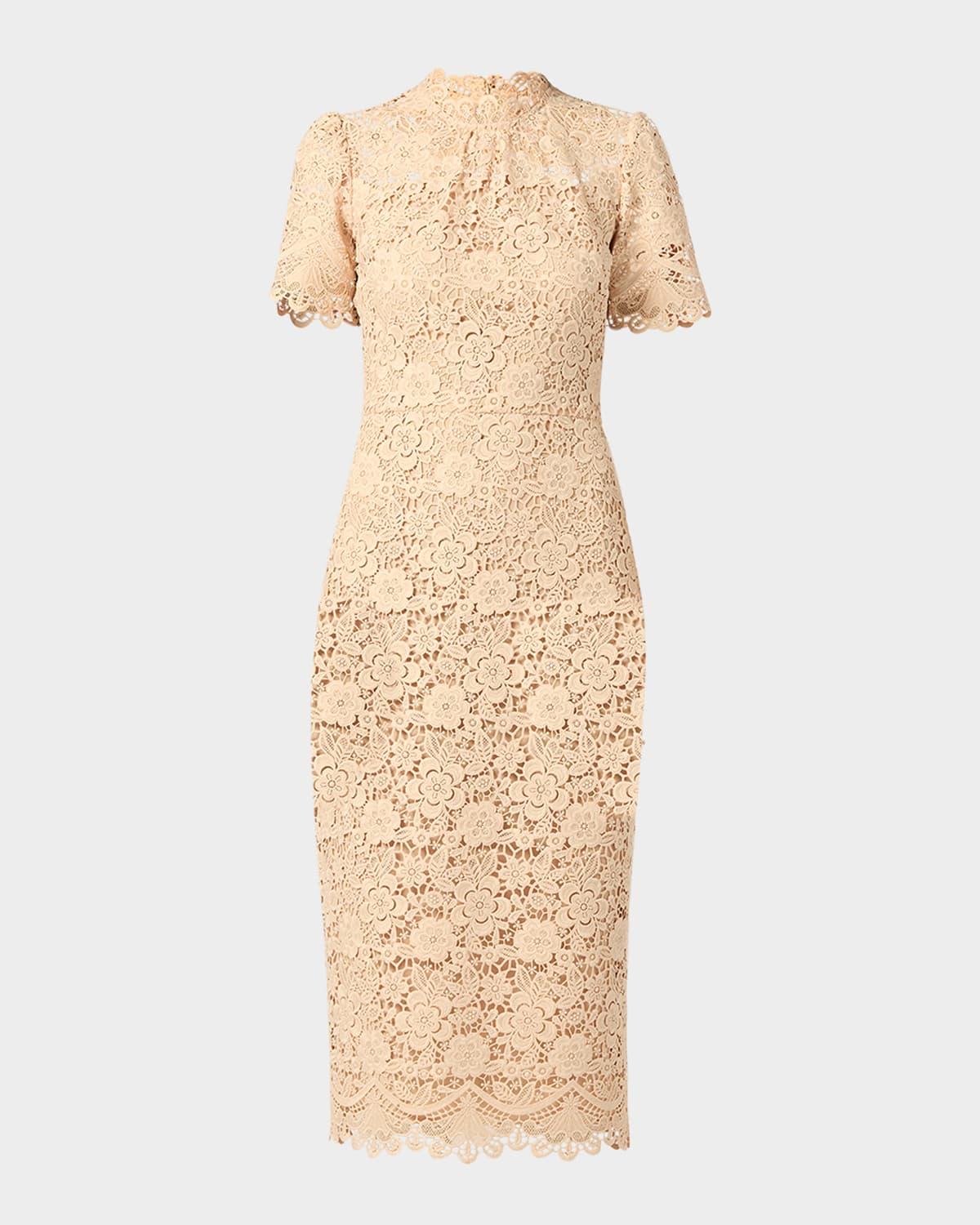 dresses of lace Angelee Off-Shoulder Long Lace Dress