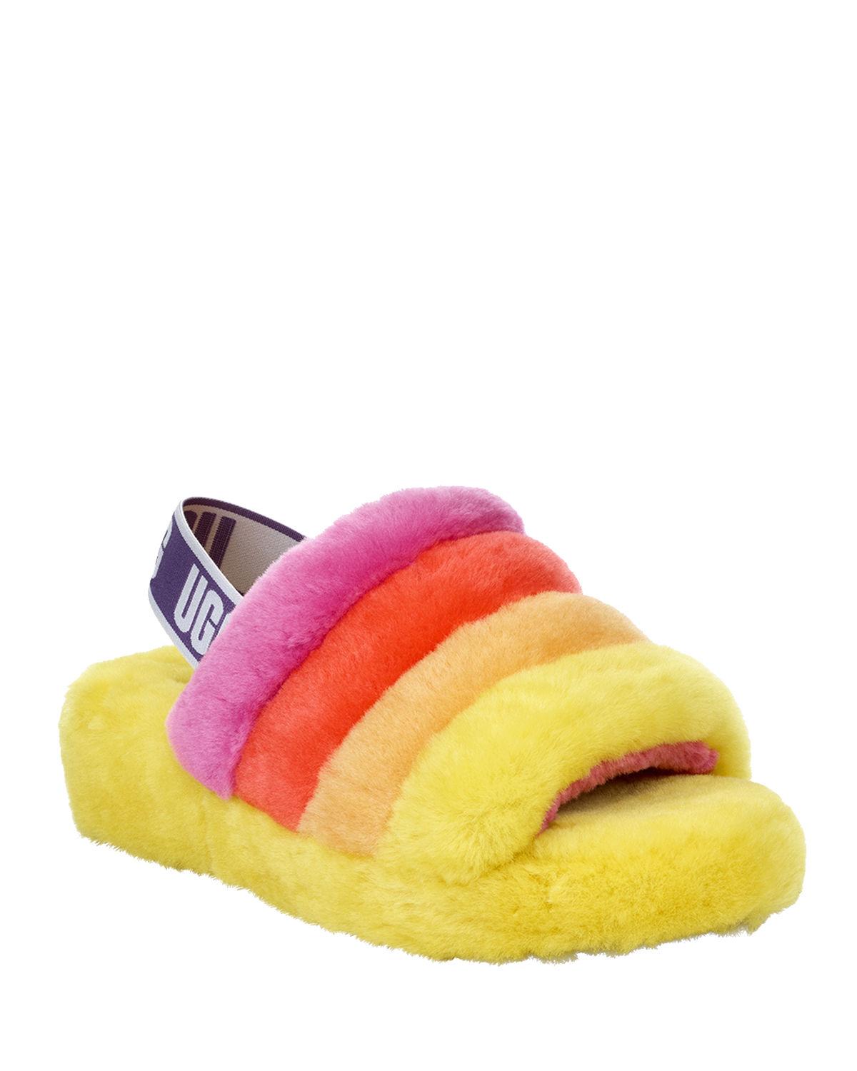 rainbow ugg slippers