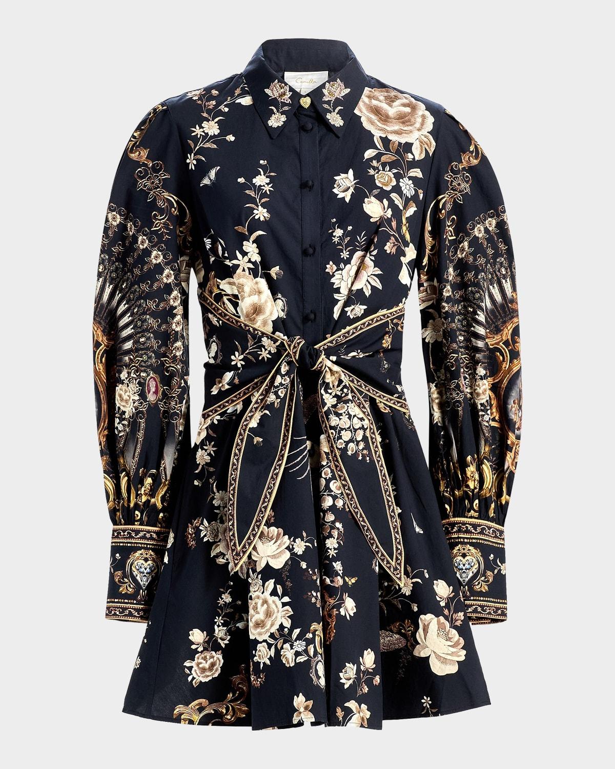 knee length dresses for ladies Twylar Long Sleeve Velvet Mini Dress