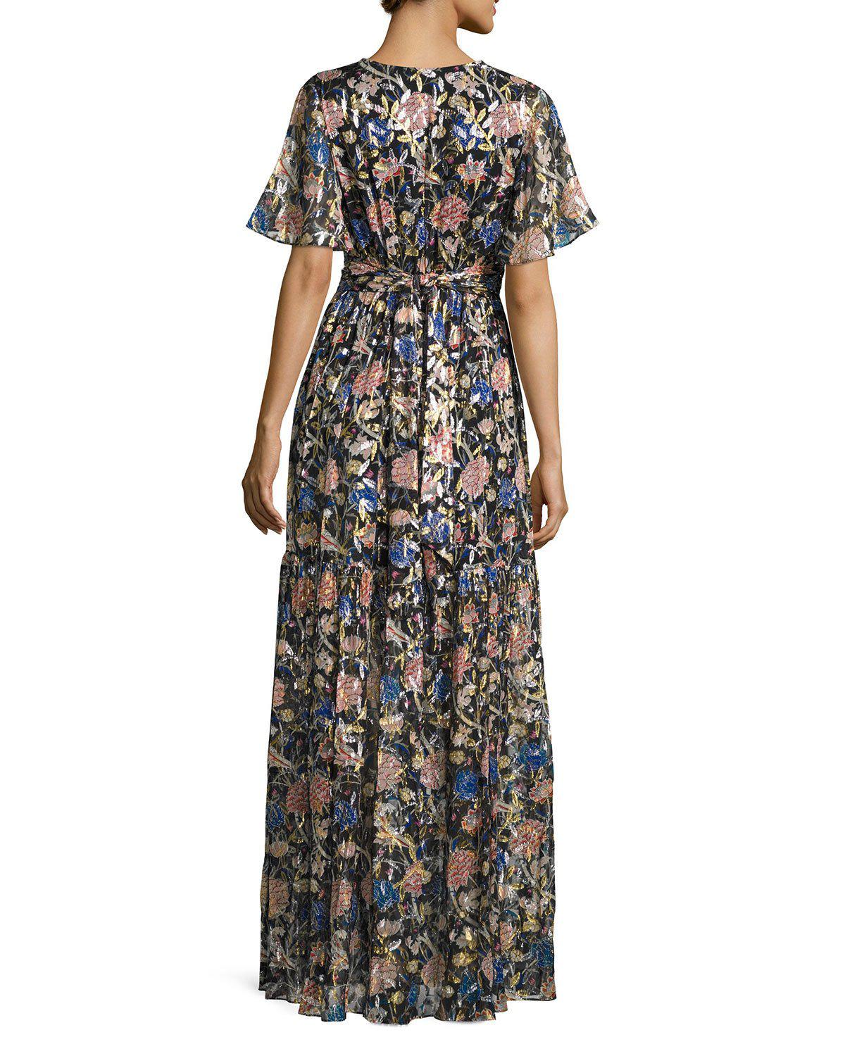 Ba&sh Jessy Floral-print Maxi Dress in Black - Lyst