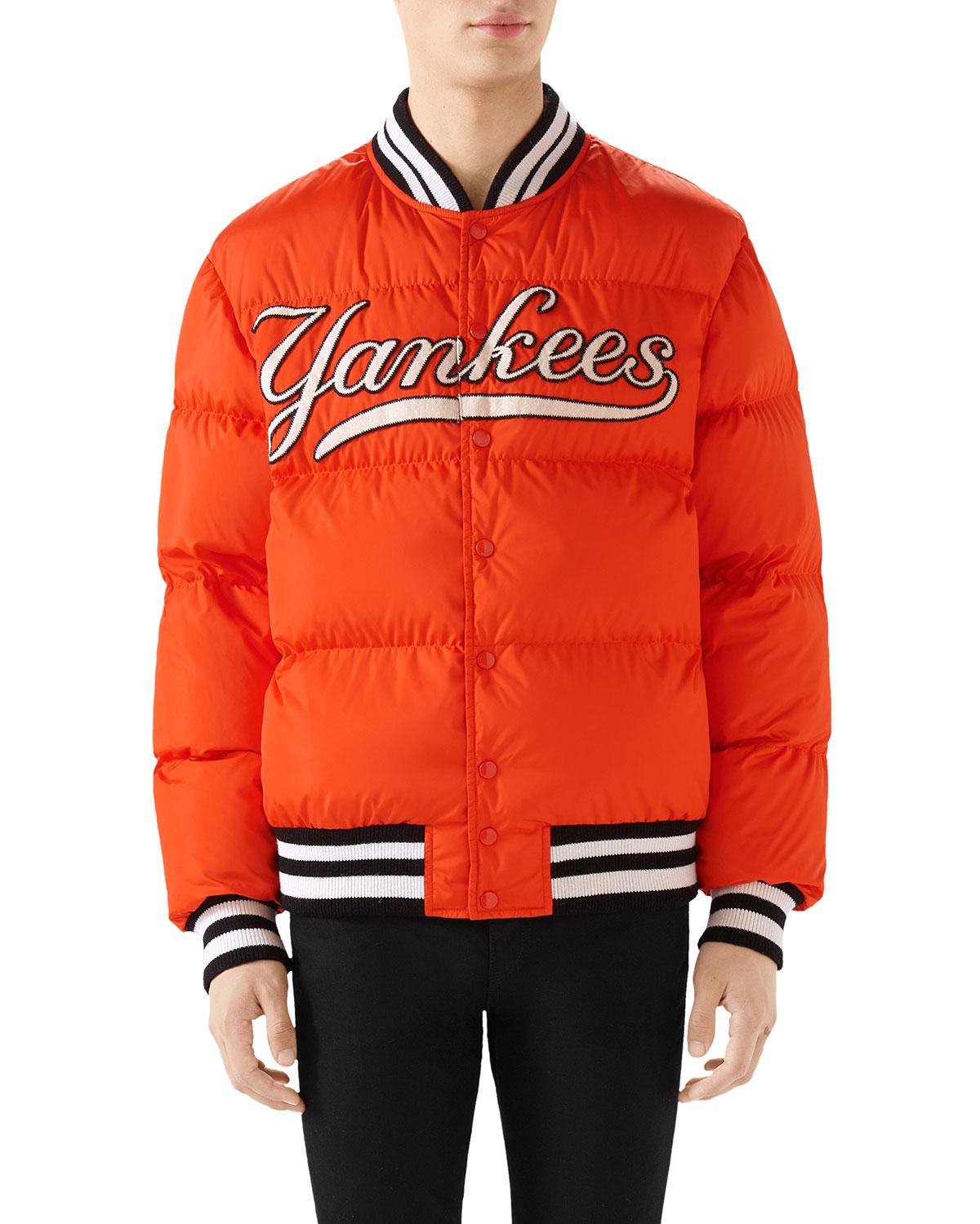orange yankee jacket