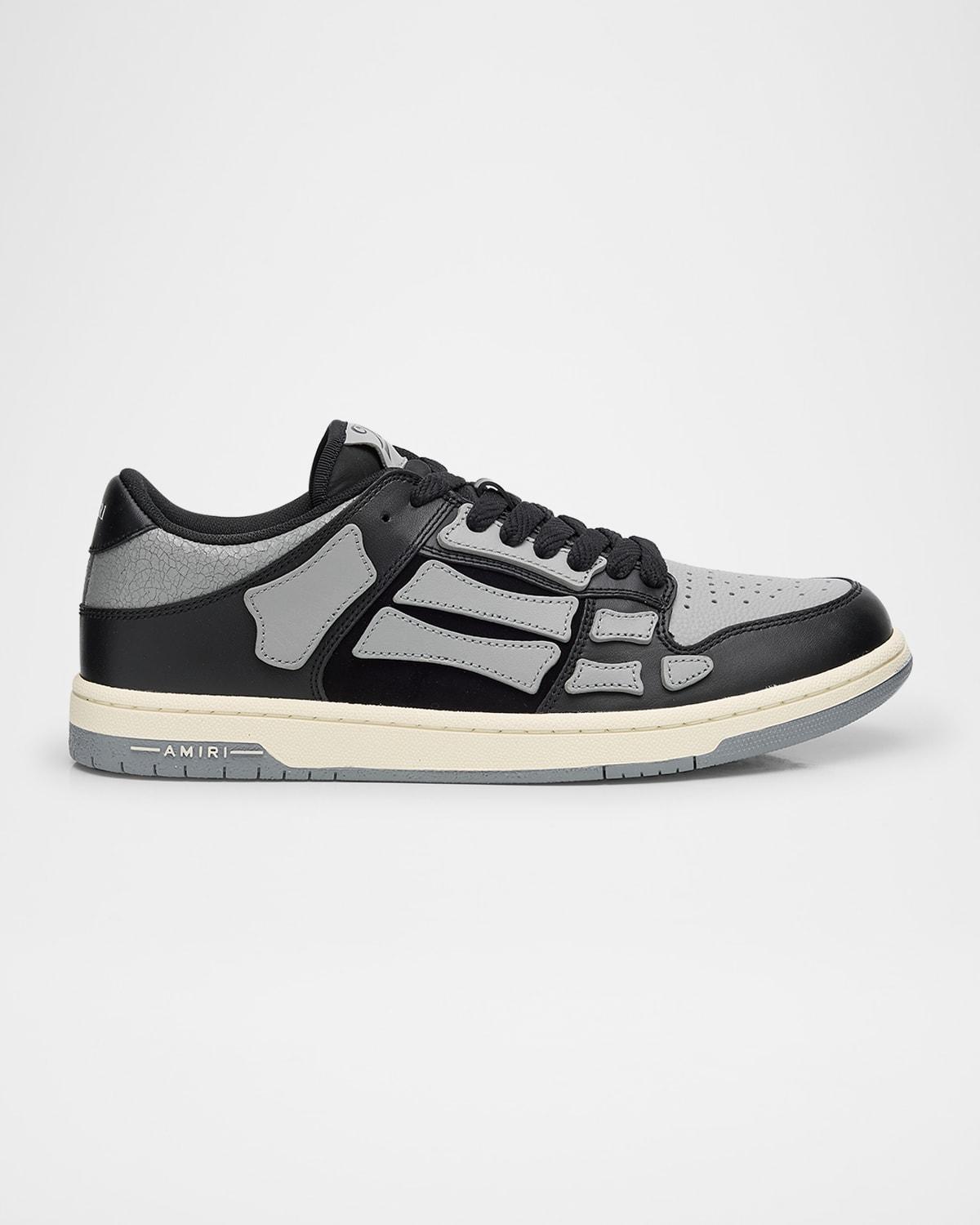 スニーカー AMIRI Tow-tone leather Skel sneakers Amiri Men's Skel Low-Top Two-Tone Leather Sneakers | Neiman