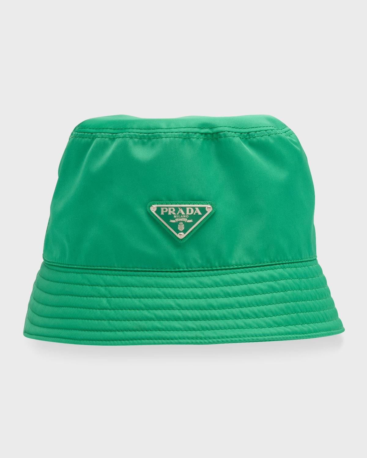 Prada Nylon Bucket Hat in Green