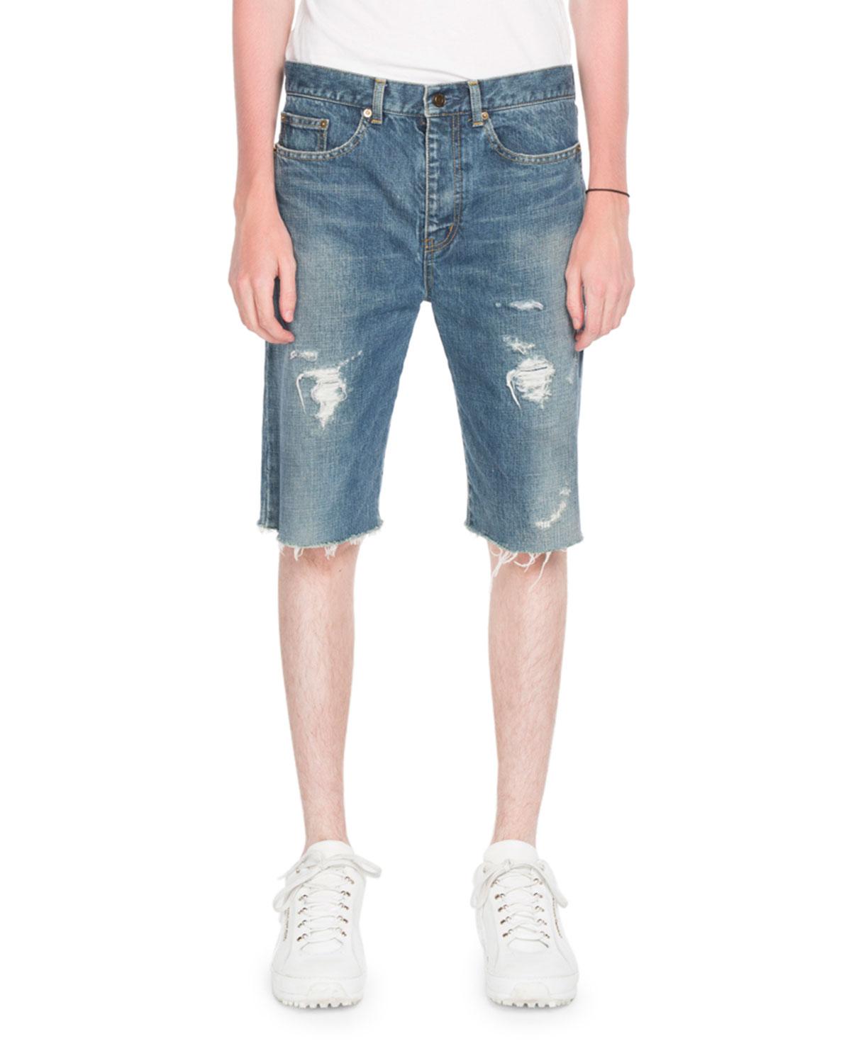 denim bermuda shorts mens