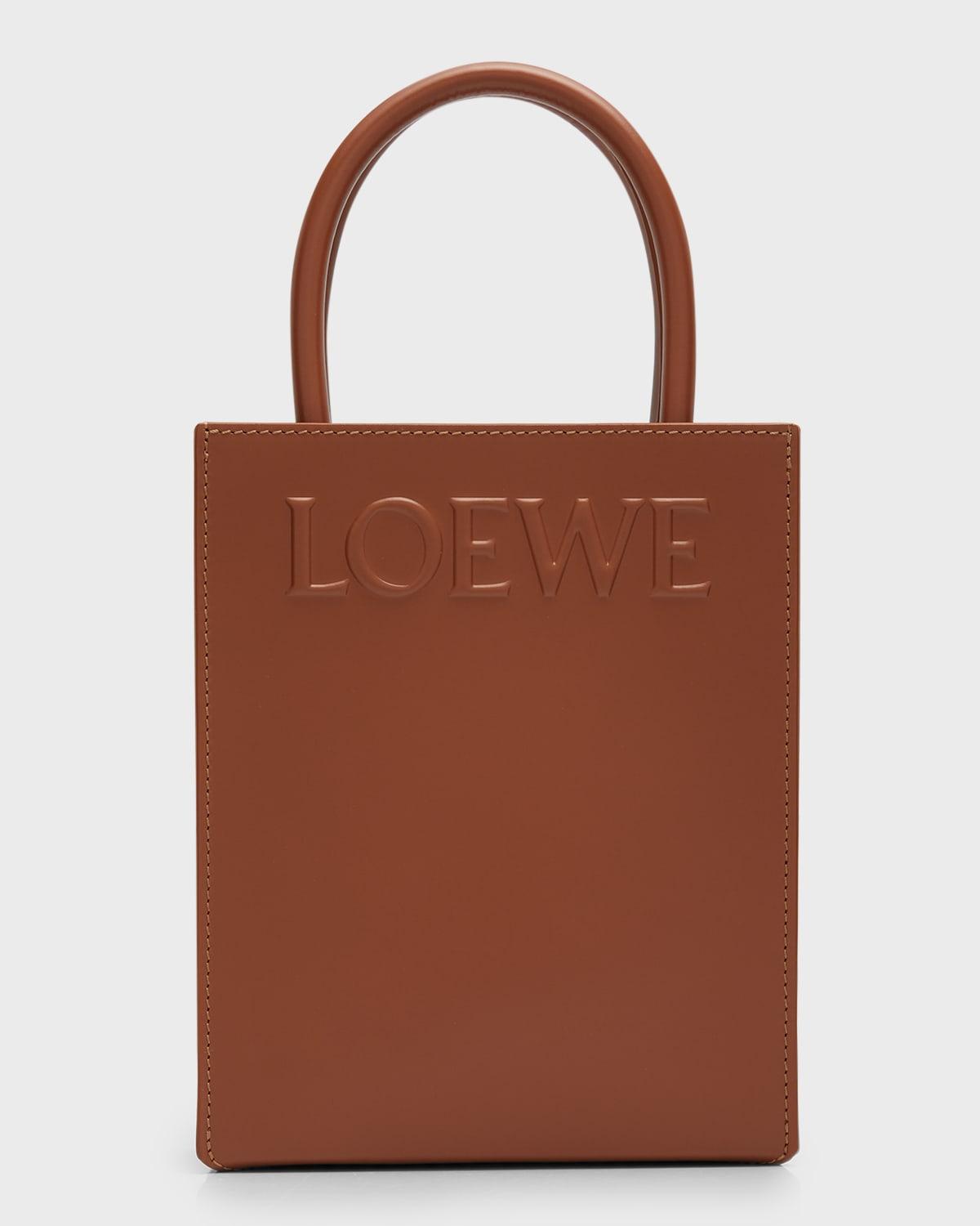 Loewe A5 Small Leather Tote Bag in Brown | Lyst