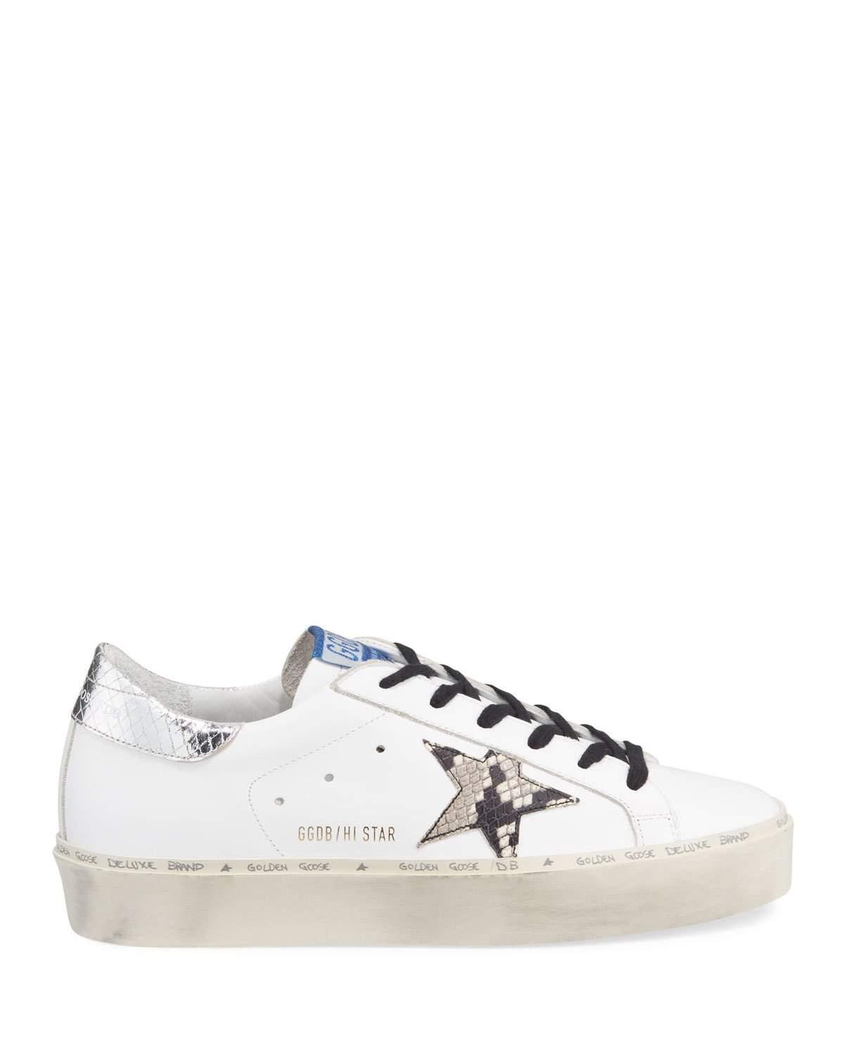 Golden Goose Deluxe Brand Goose Hi Star Snake-print Platform Sneakers ...