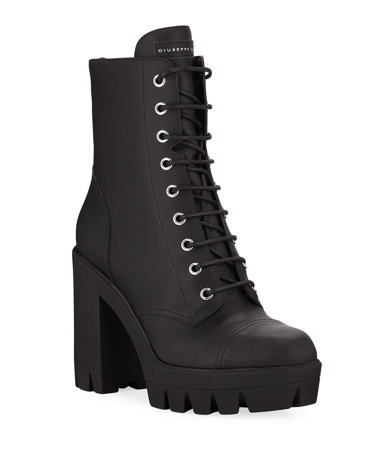 giuseppe zanotti design combat boots