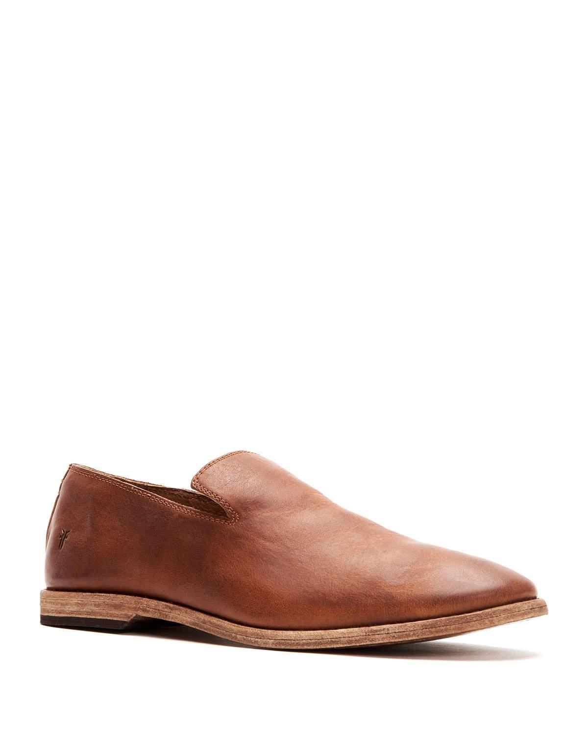 frye leather loafers