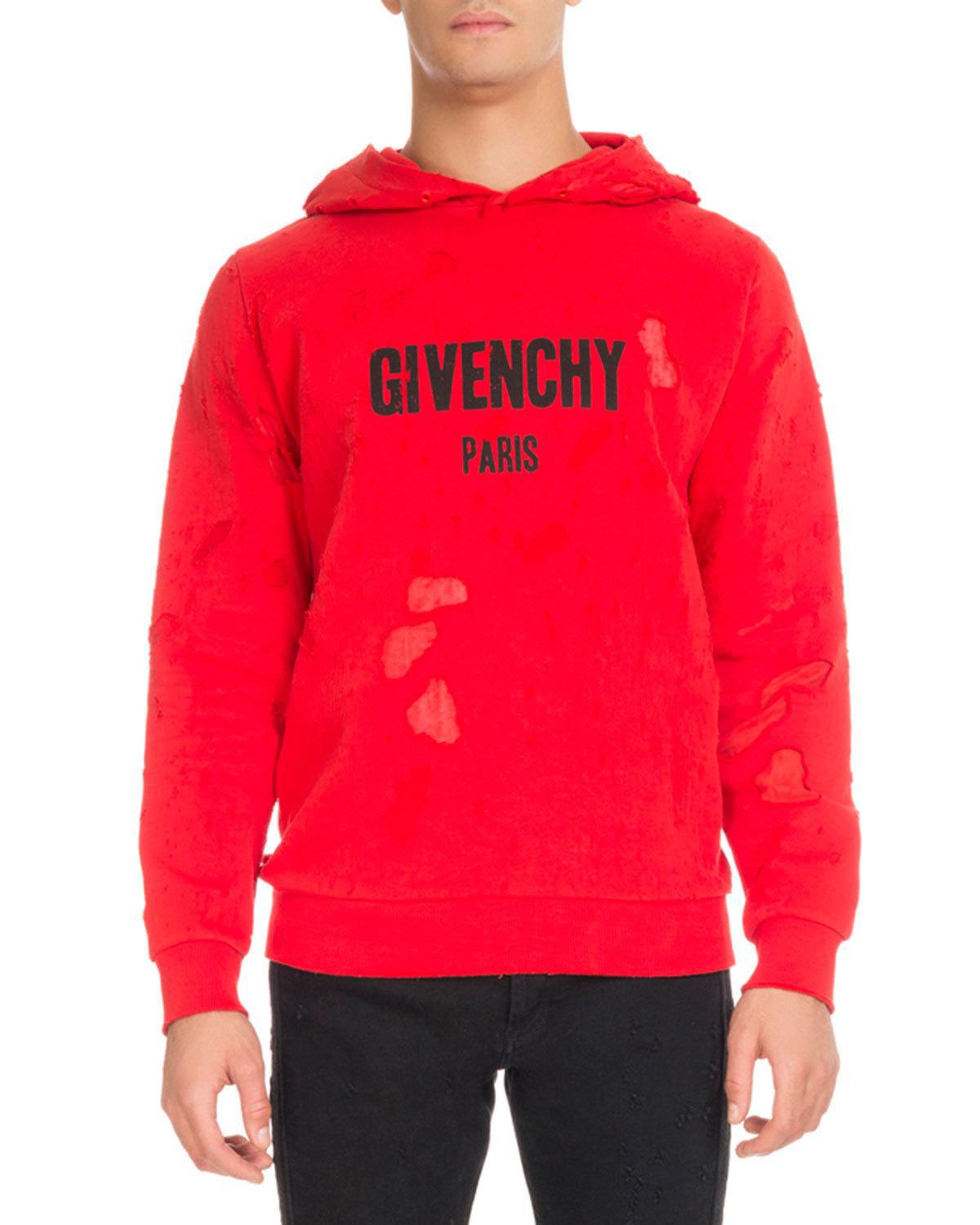 givenchy sweatshirt distressed