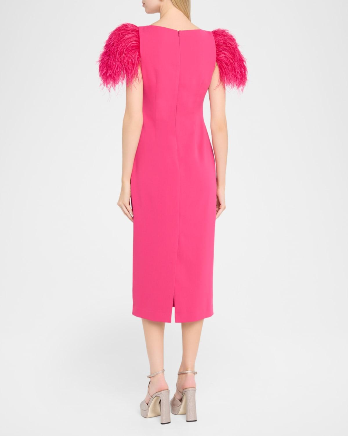 Designer Pink Feather Dresses for Women - Up to 65% off | Lyst