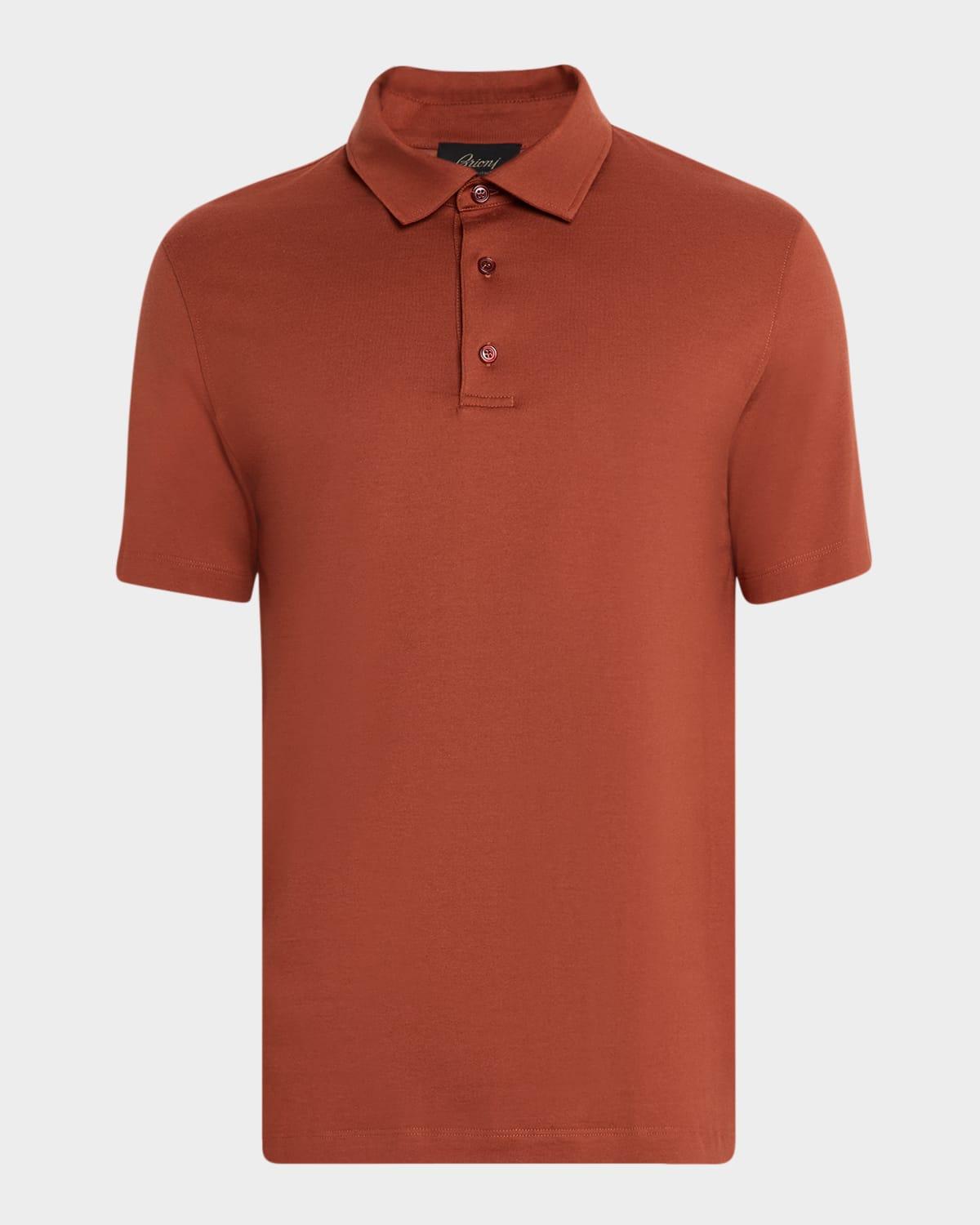 Tシャツ・カットソー Brioni SS25 Brioni SS Polo (UJSZ0L PA627 9000) Brioni - Navy Cotton T-Shirt | Mitchell Stores