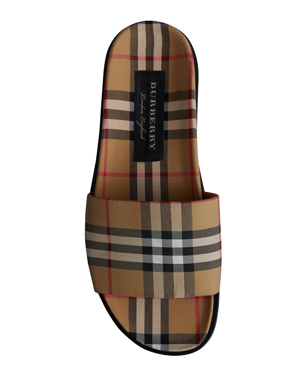 burberry slides on sale